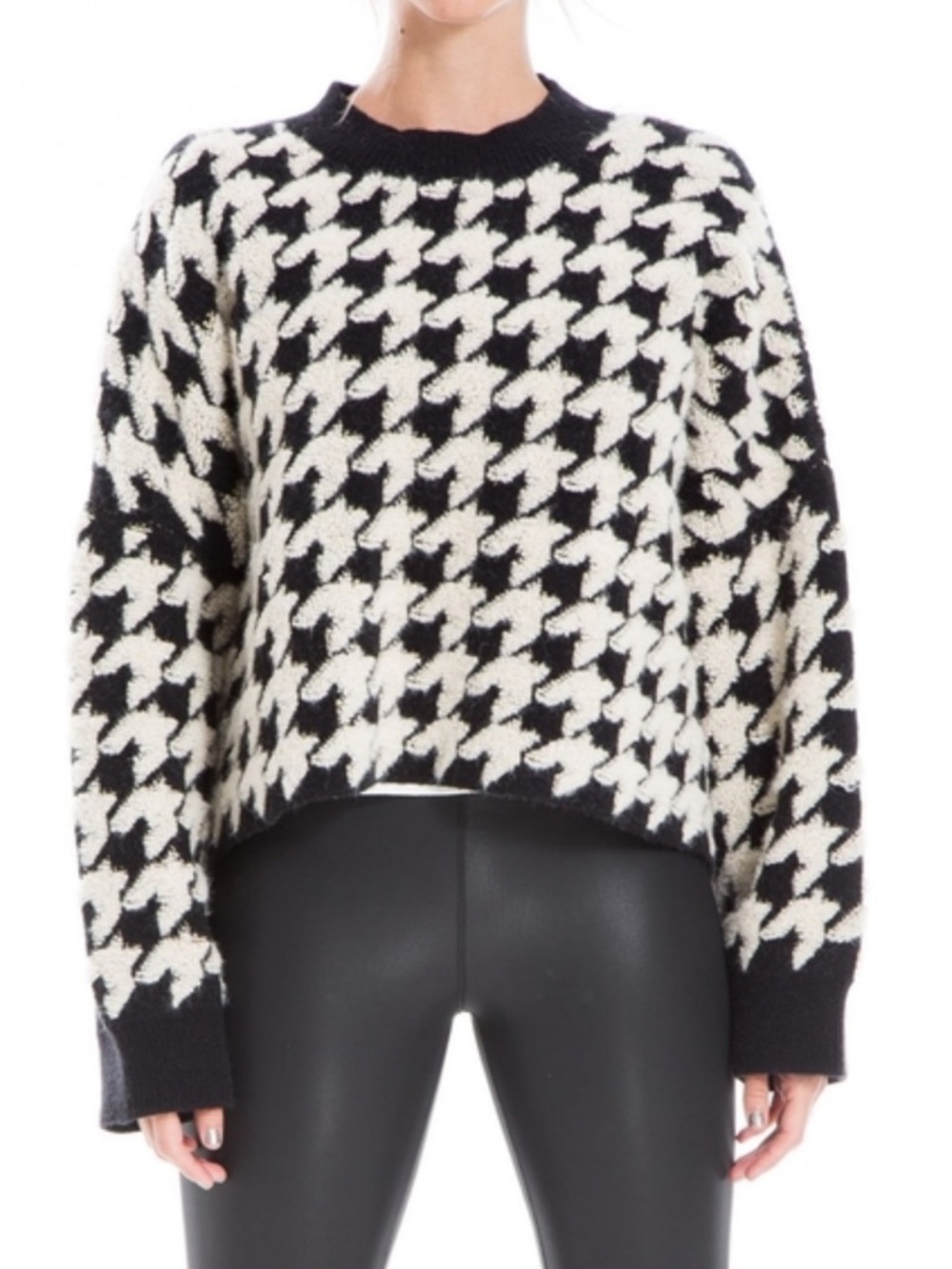 Max Studio Houndstooth Sweater